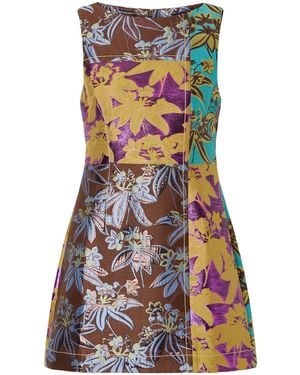 ALÉMAIS Bodie Jacquard Mini Dress - Multicolour