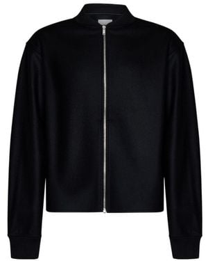 Jil Sander Zip-Up Long-Sleeved Bomber Jacket - Black