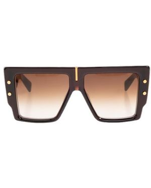 Balmain Square Sunglasses - Natural