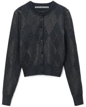Alexander Wang Wool Blend Cardigan - Black