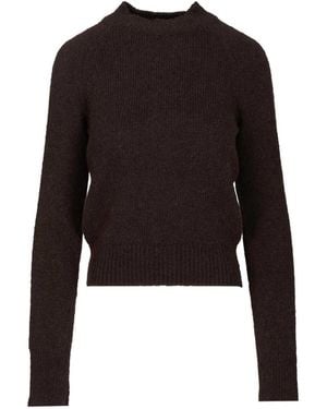 Dries Van Noten Texas Crewneck Knitted Jumper - Black