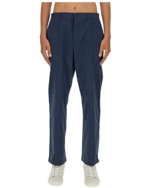 Paul Smith Ps Mid Rise Slim Cut Chinos - Blue