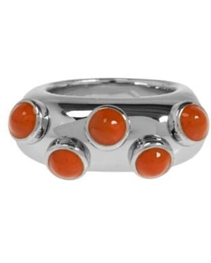 Marni Embellished Ring - White