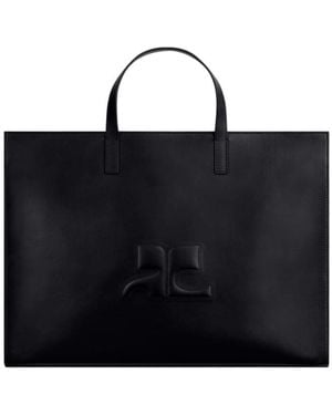 Courreges Heritage Tote Bag - Black