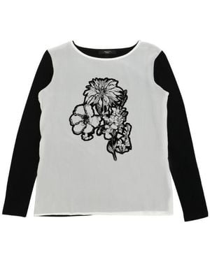 Weekend by Maxmara Round-Collared T-Shirt - Black
