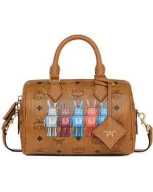 MCM Ella Boston Bag - Brown