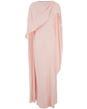 Jonathan Simkhai Izel Cape Gown - Pink