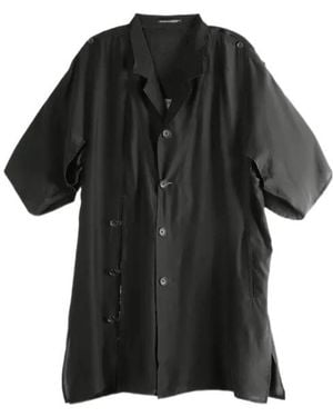 Yohji Yamamoto Micro Printed Dolman Jacket - Black