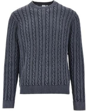 Aspesi Cable-Knit Sweater - Blue