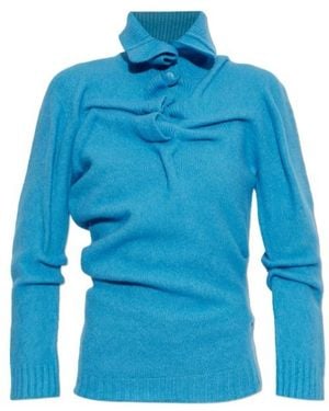 DIESEL Long-Sleeved Sweater - Blue