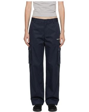 Marissa Chiara Belt Loop Casual Trousers - Blue