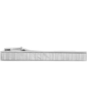 Paul Smith Mother-Of-Pearl Stripe Tie Clip - White
