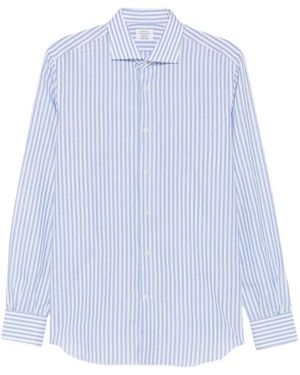 Mazzarelli Striped Shirt - Blue