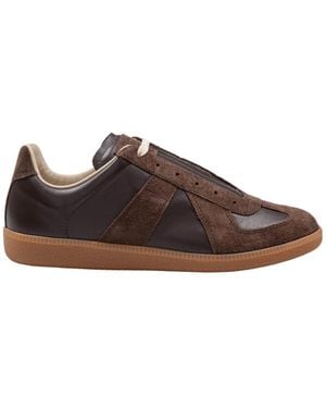 Maison Margiela Replica Paneled Sneakers - Brown