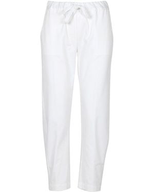 Semicouture High Waist Casual Pants - White