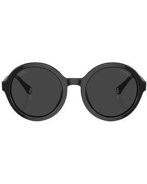 CHANEL Geometric Sunglasses - White