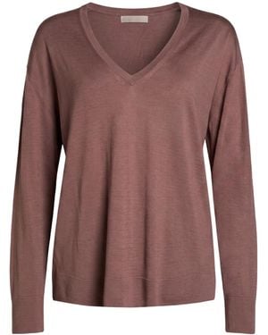 Max Mara Solid-Colored Knit Top - Brown