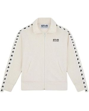 Golden Goose Star Logo Printed Jacket - Natural