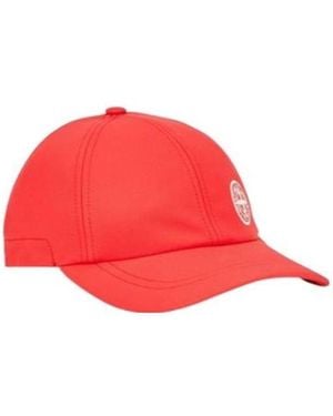 Stone Island Logo Baseball Hat - Red