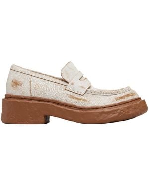 CAMPERLAB Vamonos Penny Leather Loafers - Brown