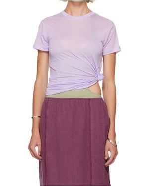 Baserange Crew-Neck Short-Sleeve T-Shirt - Purple