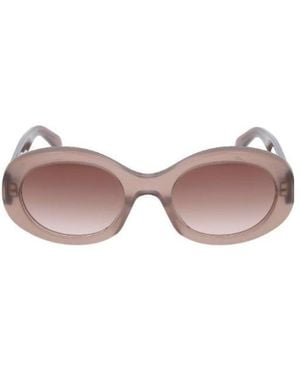 Celine Oval-Frame Sunglasses - Pink