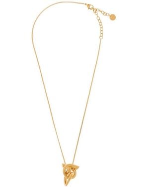 Ferragamo Ferragamo Gancini Pendant Necklace - White