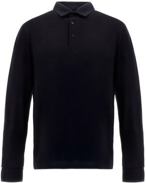 Herno Long-Sleeve Polo Shirt - Blue