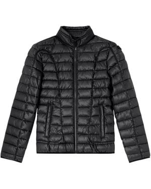 DIESEL Quilted Zip-Up Puffer Jacket - Black