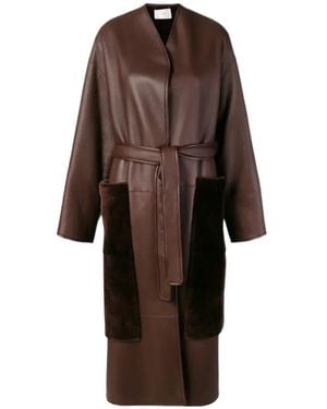 The Row Belted Midi Coat - Brown