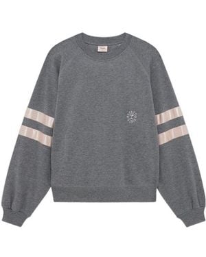 Repetto Striped Sleeve Sweatshirt - Grey