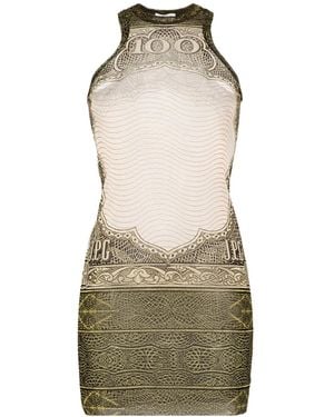 Jean Paul Gaultier The Short Cartouche Dress - Green