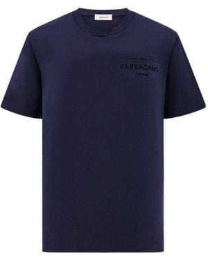 Ferragamo Short-Sleeved T-Shirt - Blue