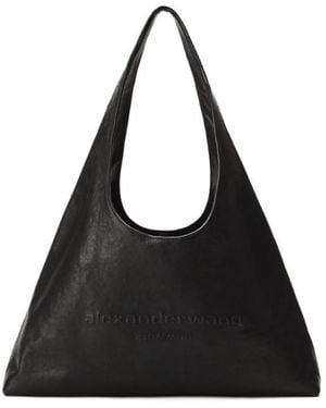 Alexander Wang Logo Detailed Shoulder Bag - Black