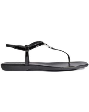 Gucci Interlocking G Thong Sandals - Brown
