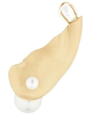 Dior Logo Earrings - White