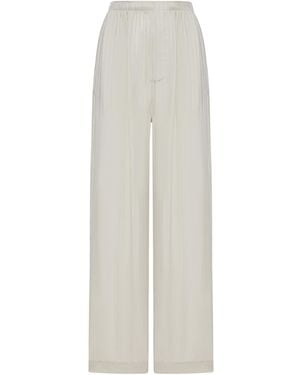 Balenciaga Relaxed Pyjama Trousers - White