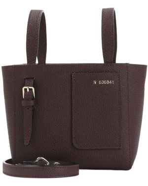 Valextra Zipped Bucket Bag - Brown