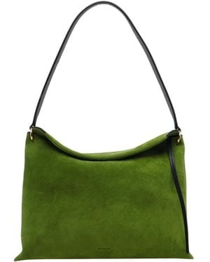 Wandler Penelope Suede Shoulder Bag - Green