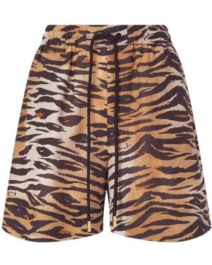 Pinko Drawstring Print Shorts - Multicolor