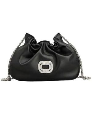 Roger Vivier Pilgrim Micro Bag - Black