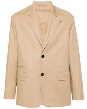 Lanvin Single-Breasted Tailored Blazer - Natural