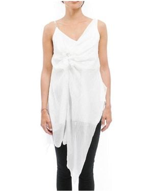 Marc Le Bihan Pleated Detail Sling - White