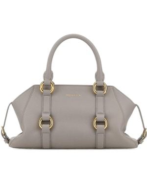 McQueen Farringdon Small Tote Bag - Gray