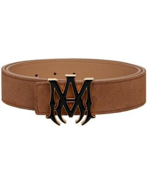 Amiri Ma Suede Belt - Brown