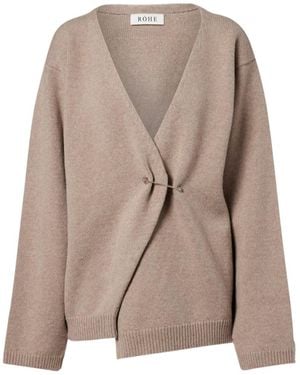 Rohe Long Sleeve Cardigan - Brown