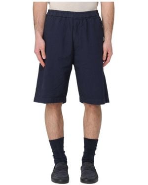 Barena Canariol Elastic-Waist Shorts - Blue