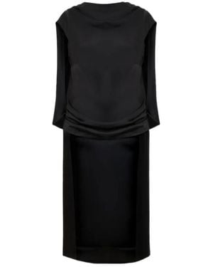 Jonathan Simkhai Bella Draped-Detail Tunic Top - Black