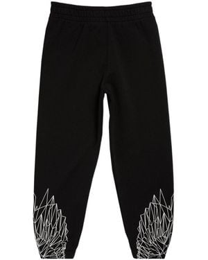 Marcelo Burlon Pattern Sweatpants - Black