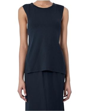 Rier Back Tie Vest - Blue
